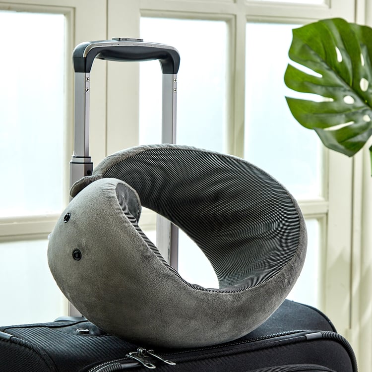 Slumber Cradle Memory Foam Neck Pillow with Bag