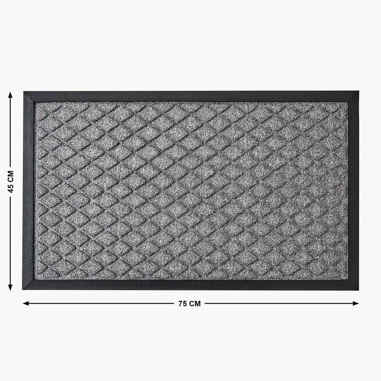 Cadence Diamond Rubber Doormat - 75x45cm