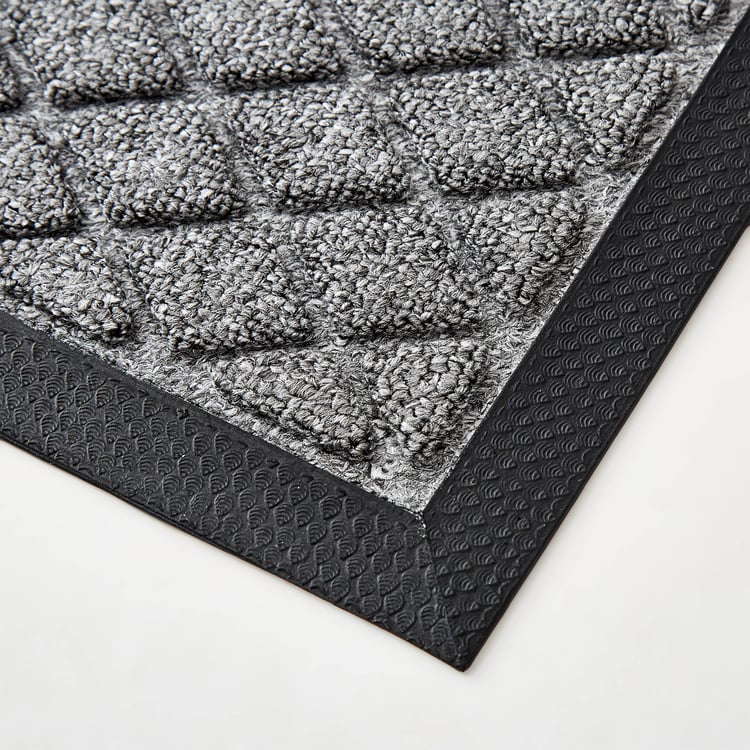 Cadence Diamond Rubber Doormat - 75x45cm