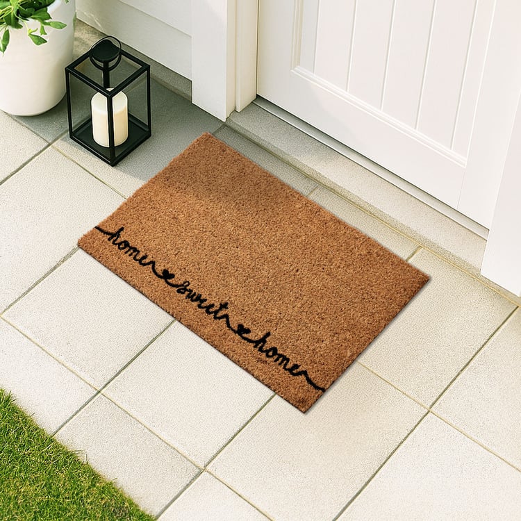 Cadence Linova Natural Coir Printed Doormat - 60x40cm