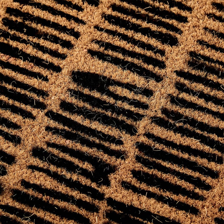 Stencila Striate Coir Printed Doormat - 60x40cm