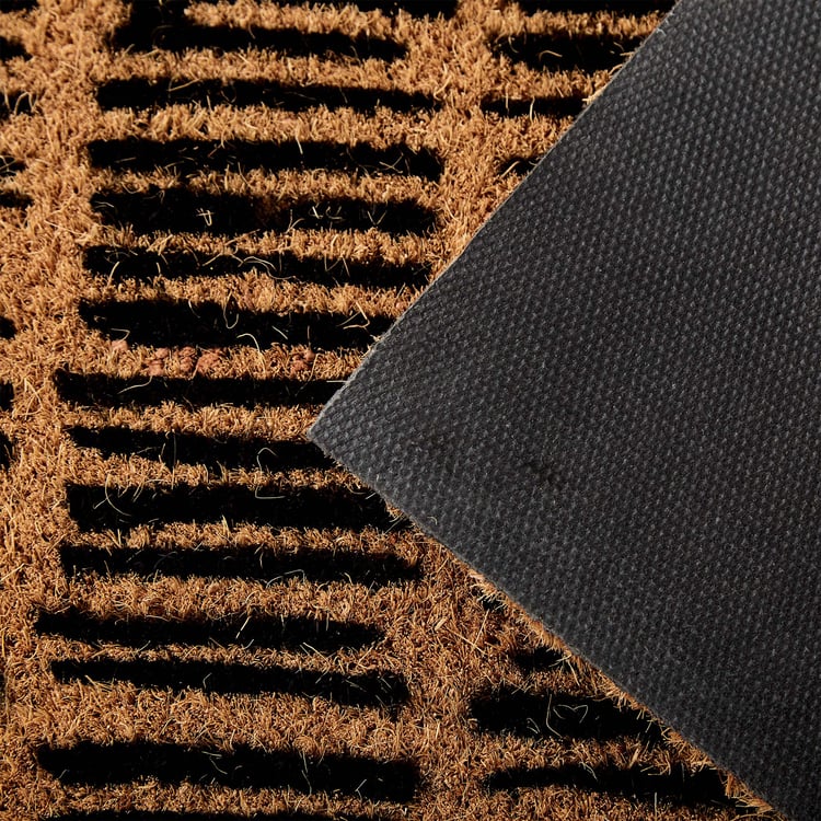 Stencila Striate Coir Printed Doormat - 60x40cm