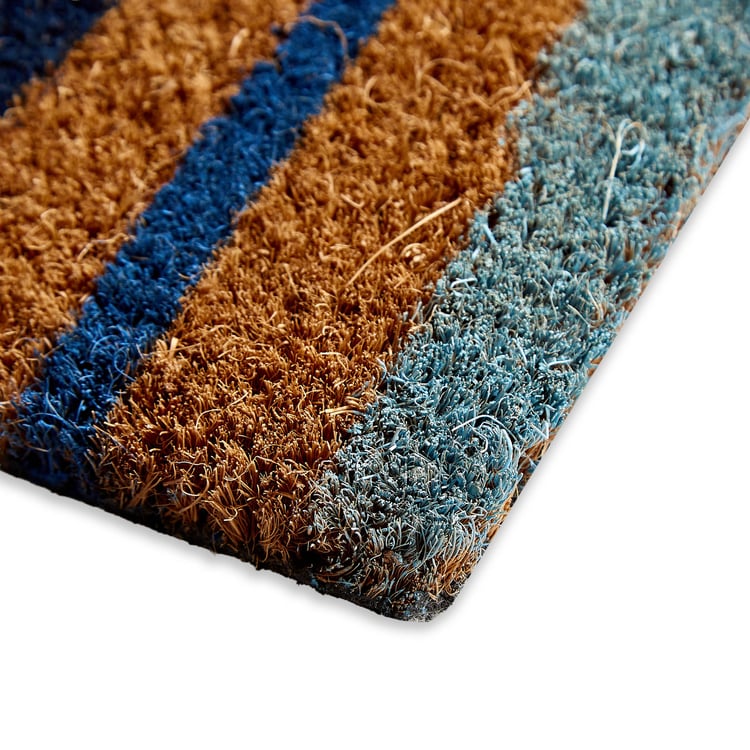 Stencila Ray Coir Striped Doormat - 70x30cm