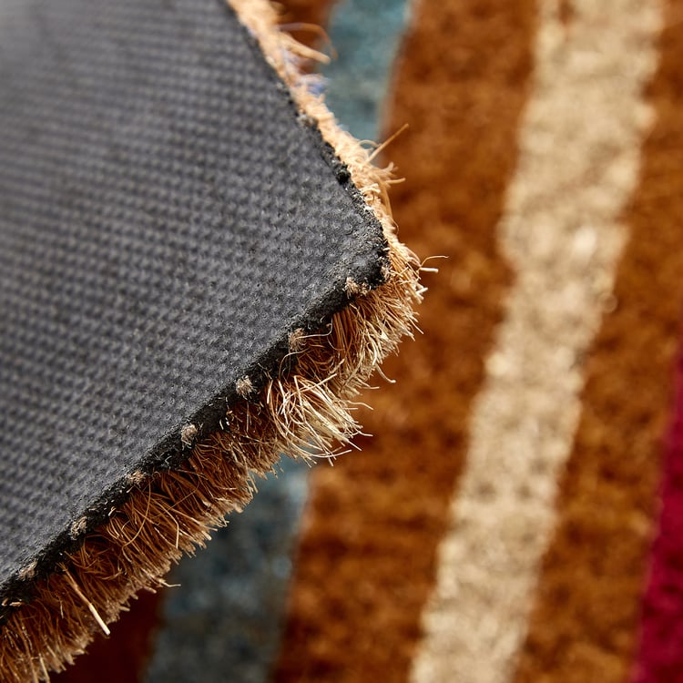 Stencila Ray Coir Striped Doormat - 70x30cm