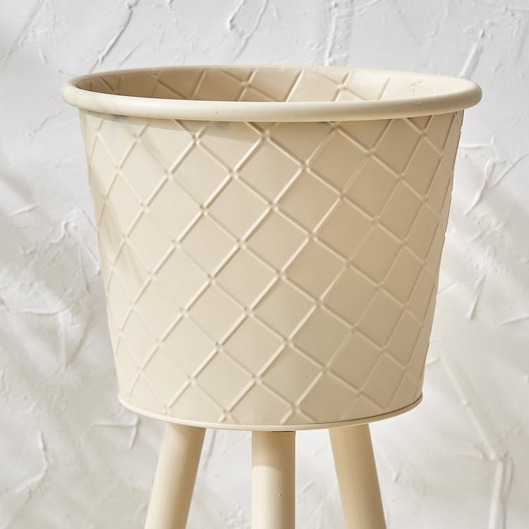 Lets Garden Rustica Metal Floor Planter with Stand