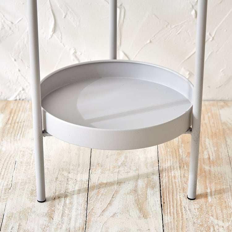 Lets Garden Rustica Set of 3 Metal Floor Planters with Stand