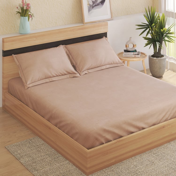 Sundired Sanc Burnett Cotton 210TC Printed 3Pcs Super King Bedsheet Set