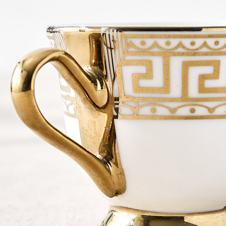 Midas Kasan Bone China Printed Cup and Saucer - 150ml