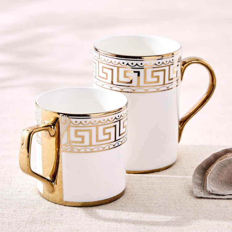 Midas Kasan Bone China Printed Coffee Mug - 330ml