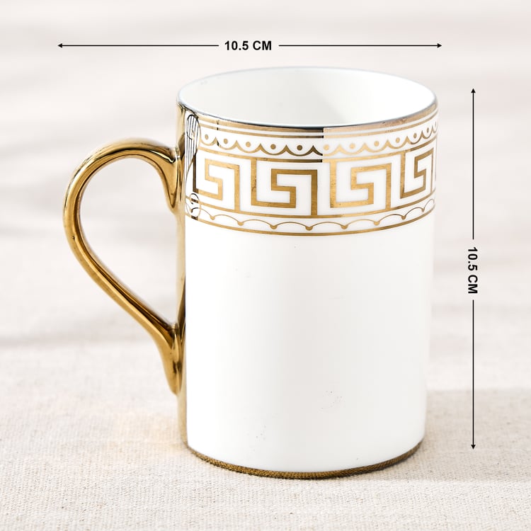 Midas Kasan Bone China Printed Coffee Mug - 330ml