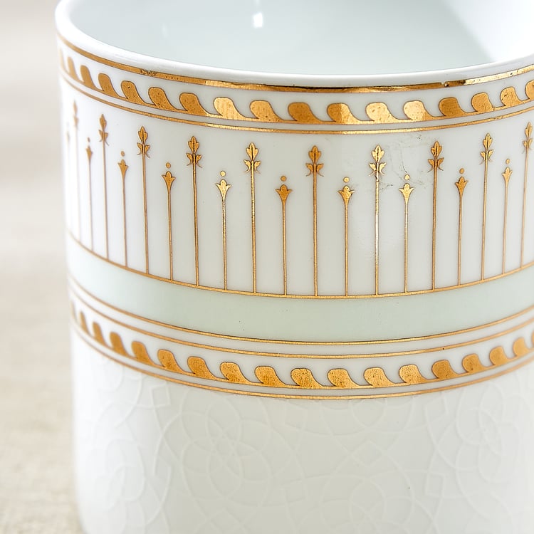 India Inspired Elephant Bone China Printed Coffee Mug - 230ml