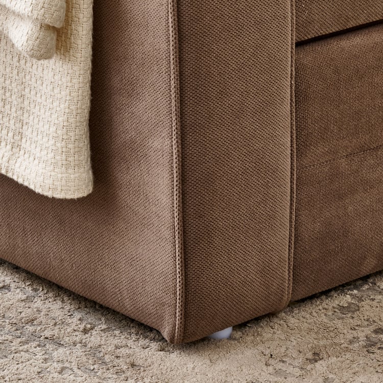 Helios Comet NXT Fabric 2-Seater Sofa Bed - Brown