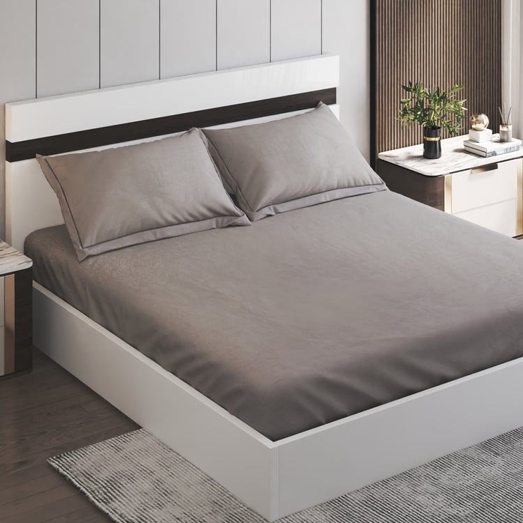 Eternity Luxe Lustre Cotton 325TC 3Pcs Super King Bedsheet Set