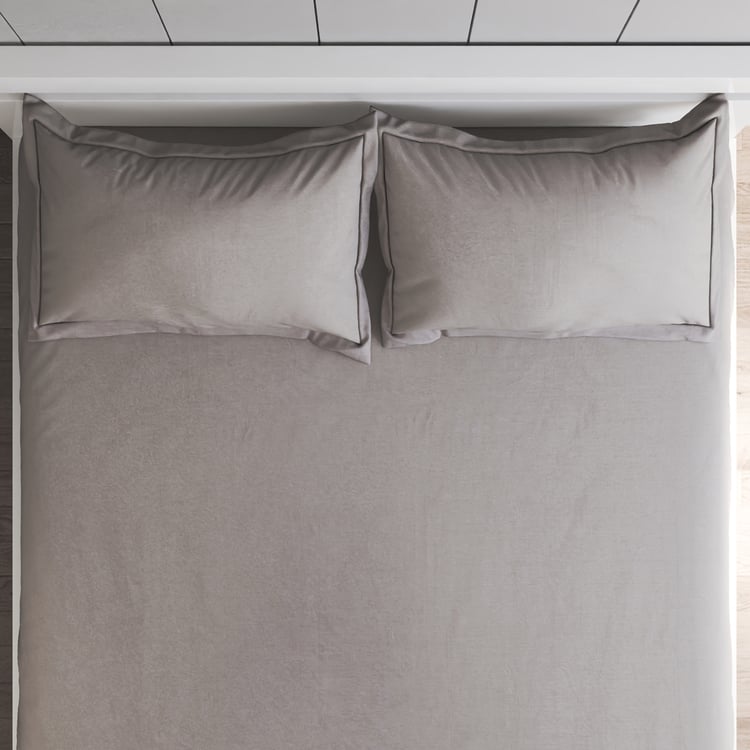 Eternity Luxe Lustre Cotton 325TC 3Pcs Super King Bedsheet Set