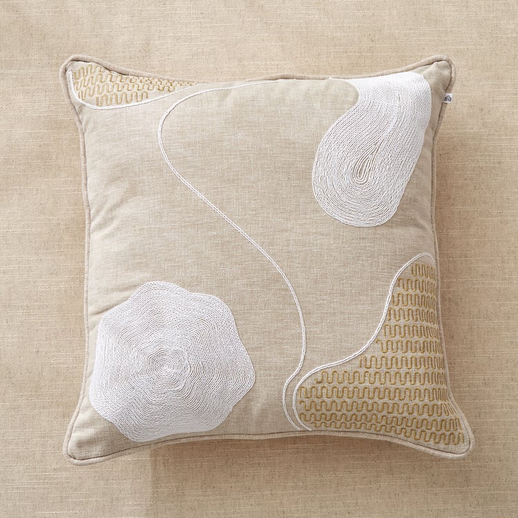 Florin Mura Embroidered Filled Cushion - 45x45cm