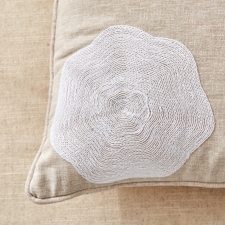Florin Mura Embroidered Filled Cushion - 45x45cm