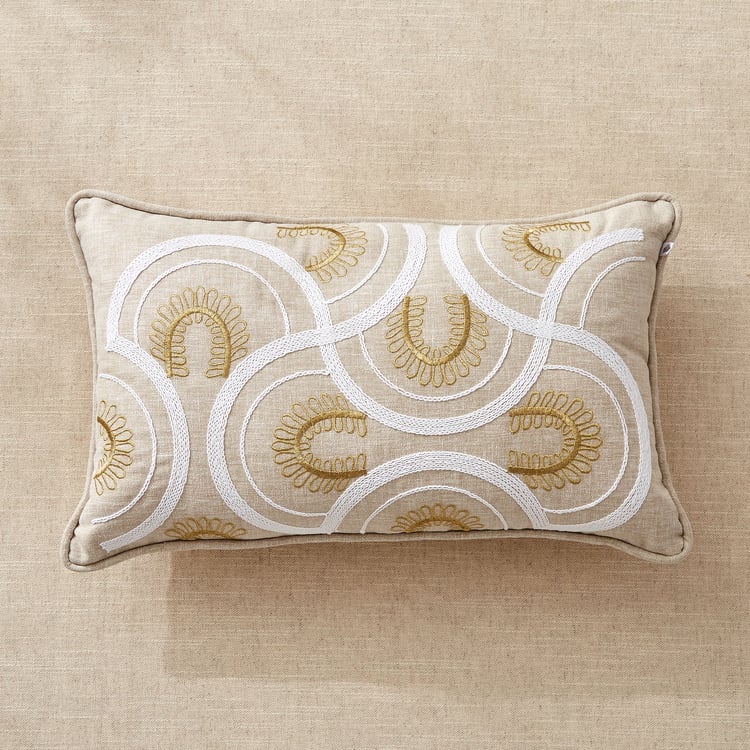 Florin Virelle Embroidered Filled Cushion - 50x30cm