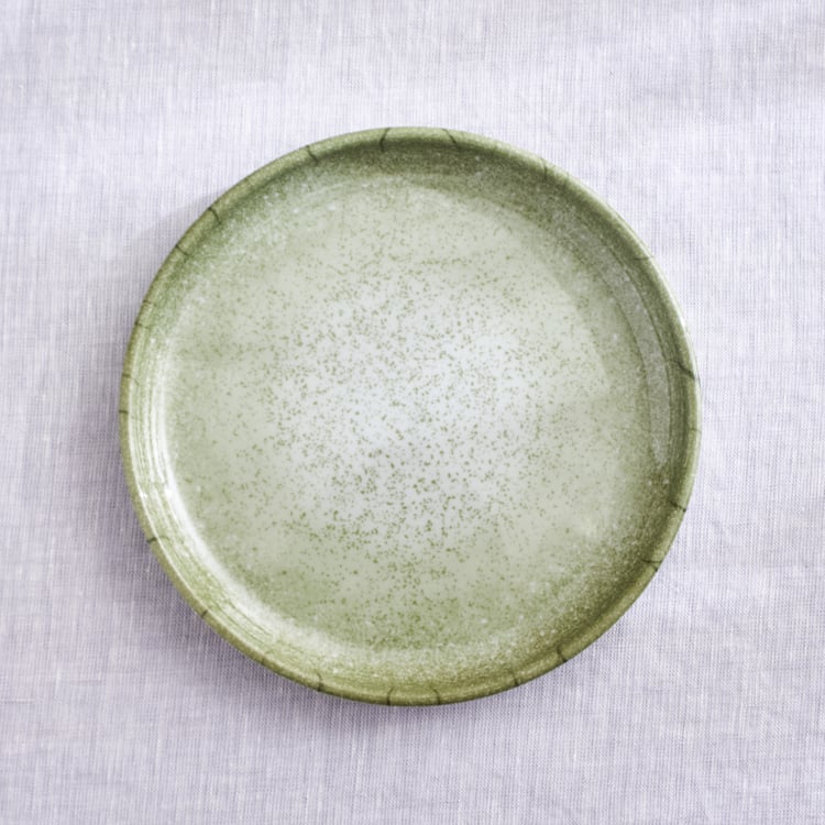 Meadows Reactive Moss Tile Melamine Side Plate - 19cm