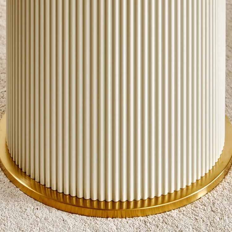 Orion Sintered Stone Top 6-Seater Dining Table - Gold