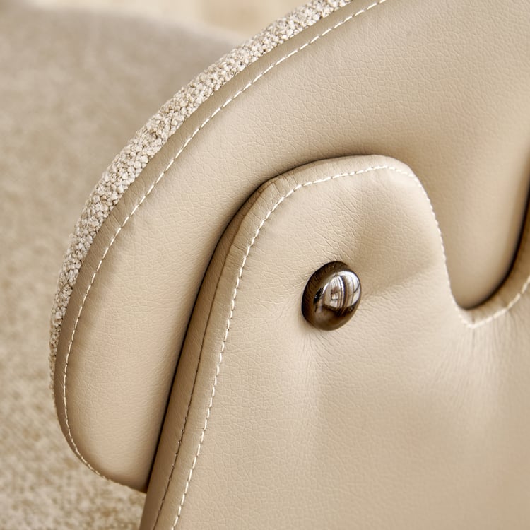 Clair De Lune Set of 2 Fabric Dining Chairs - Beige