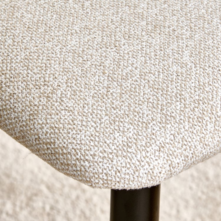 Saga Set of 2 Fabric Dining Chairs - Off White