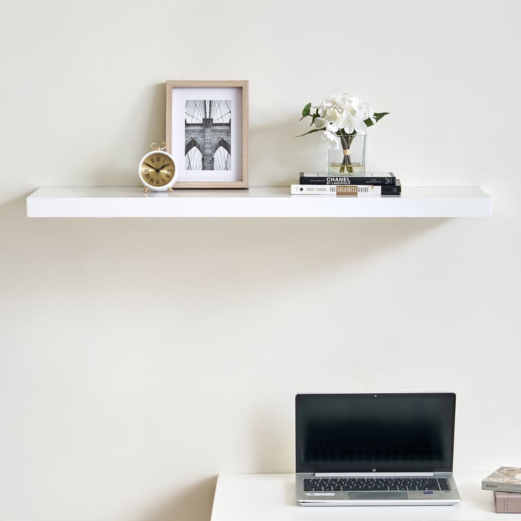 Kai Floating Wall Shelf - White