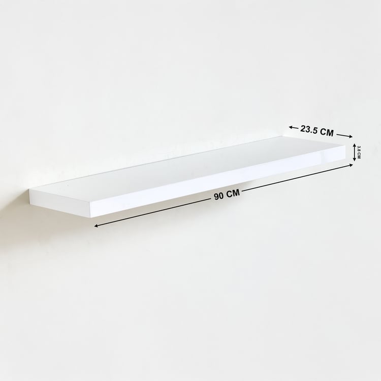 Kai Floating Wall Shelf - White