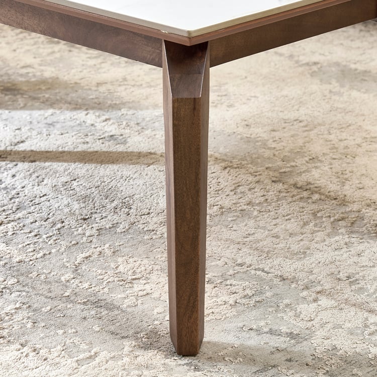 Falcon NXT Ceramic Top Coffee Table - Walnut