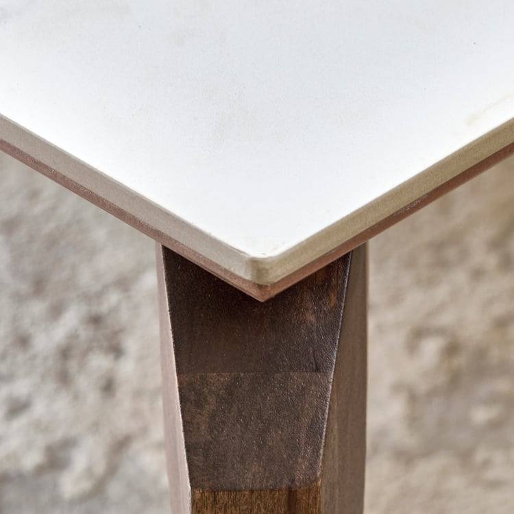 Falcon NXT Ceramic Top Coffee Table - Walnut