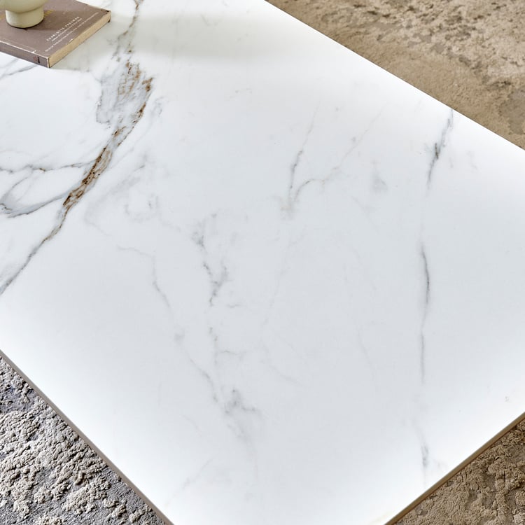 Falcon NXT Ceramic Top Coffee Table - Walnut