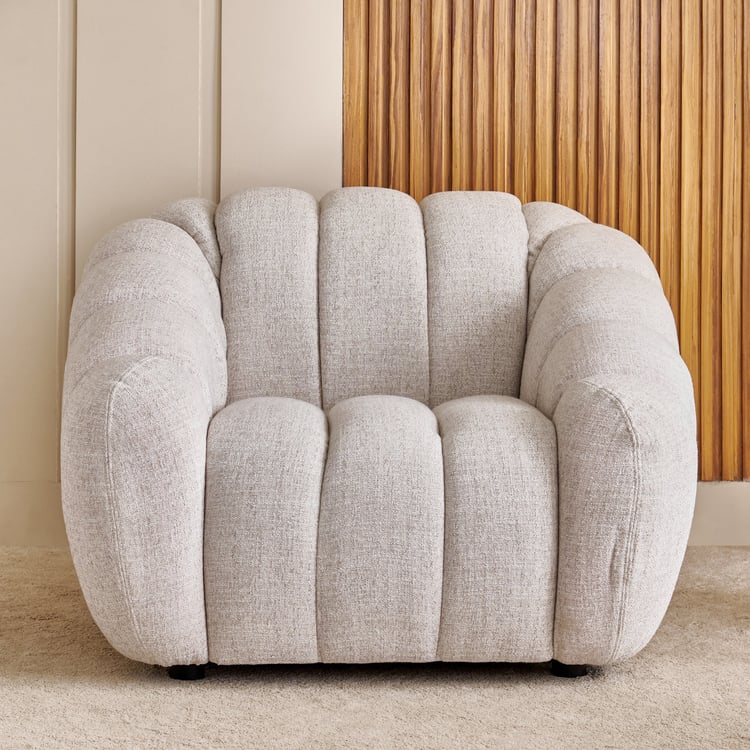Alchemy Fabric 1-Seater Sofa - Ivory