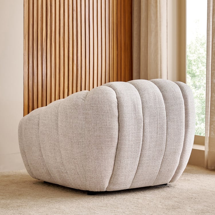 Alchemy Fabric 1-Seater Sofa - Ivory