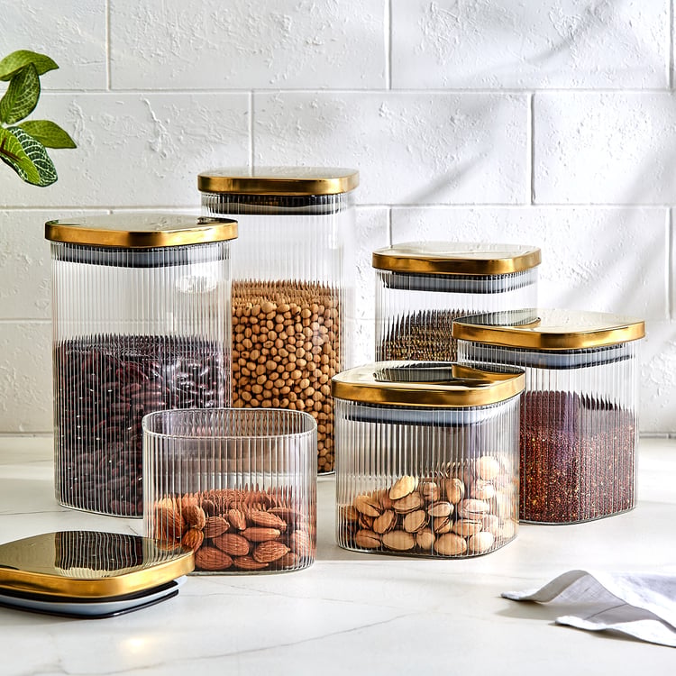 Regal Luxe Spectrum Borosilicate Glass Jar - 800ml
