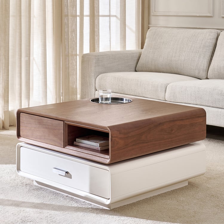 Havana Swivel Coffee Table - Walnut