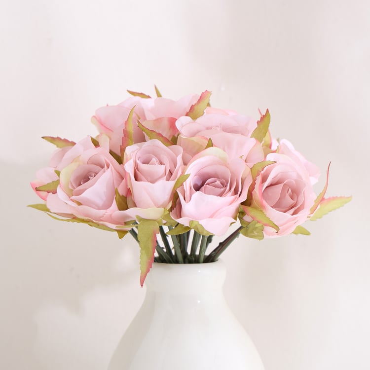 Monalisa Set of 15 Artificial Rose Flower Stems - 15x25cm