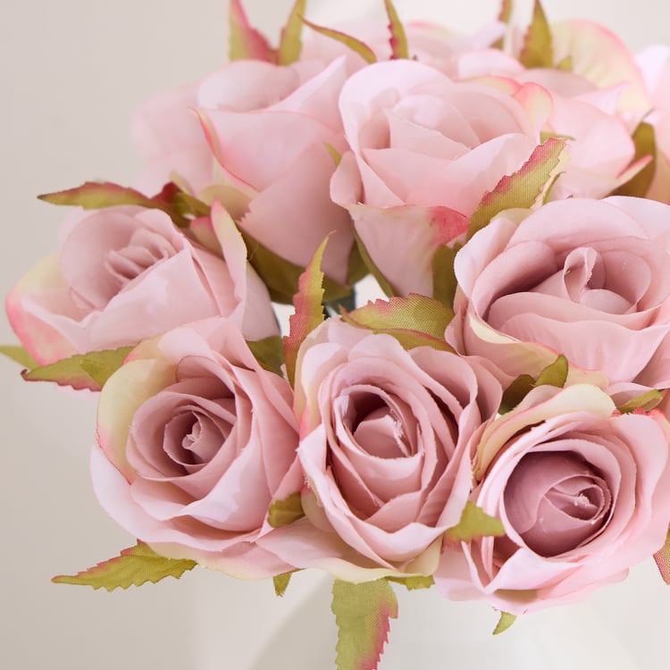 Monalisa Set of 15 Artificial Rose Flower Stems - 15x25cm