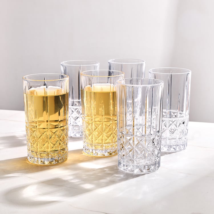 Mizu Diamond Set of 6 Drink Glasses - 410ml