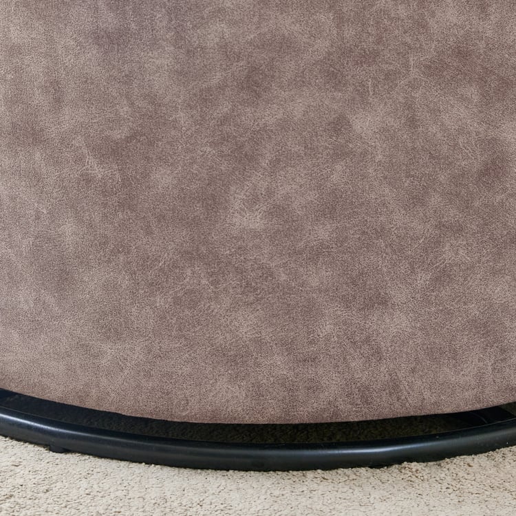 Noa Fabric Rotating Accent Chair - Brown