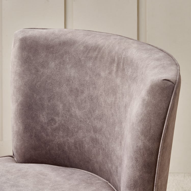 Noa Fabric Rotating Accent Chair - Brown