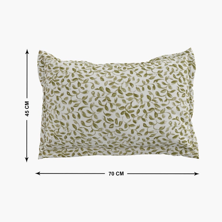 Ezra Leafora Set of 2 Printed Pillow Covers - 70x45cm