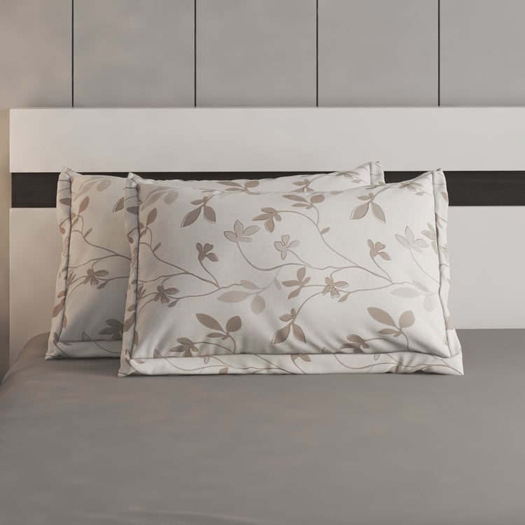 Ezra York Set of 2 Floral Print Pillow Covers - 70x45cm