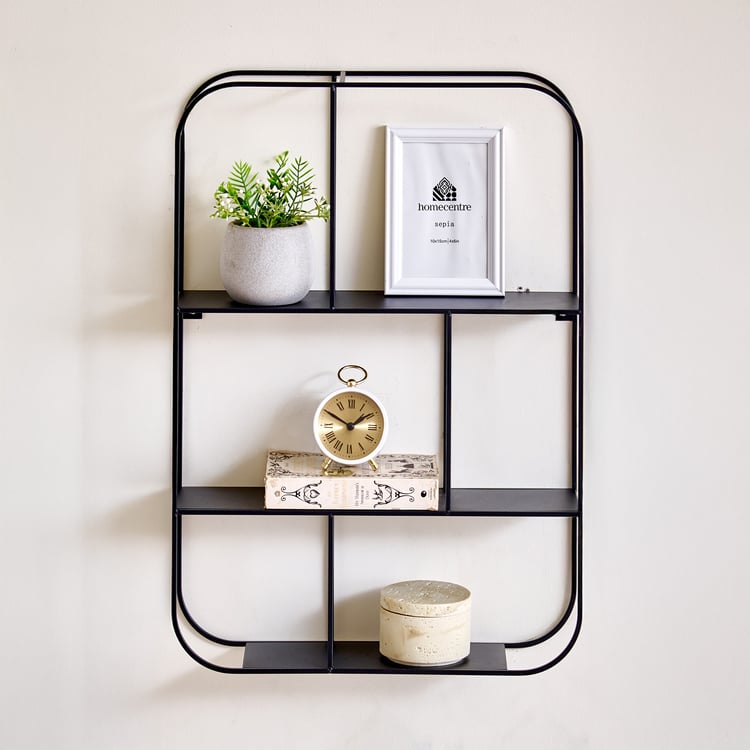 Pegasus Metal Wall Shelf - Black