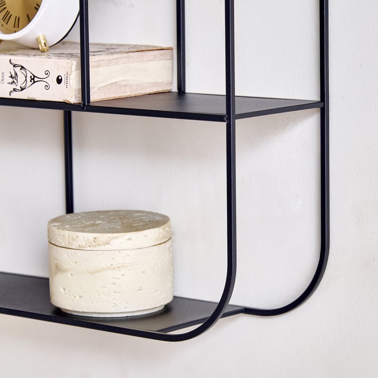 Pegasus Metal Wall Shelf - Black