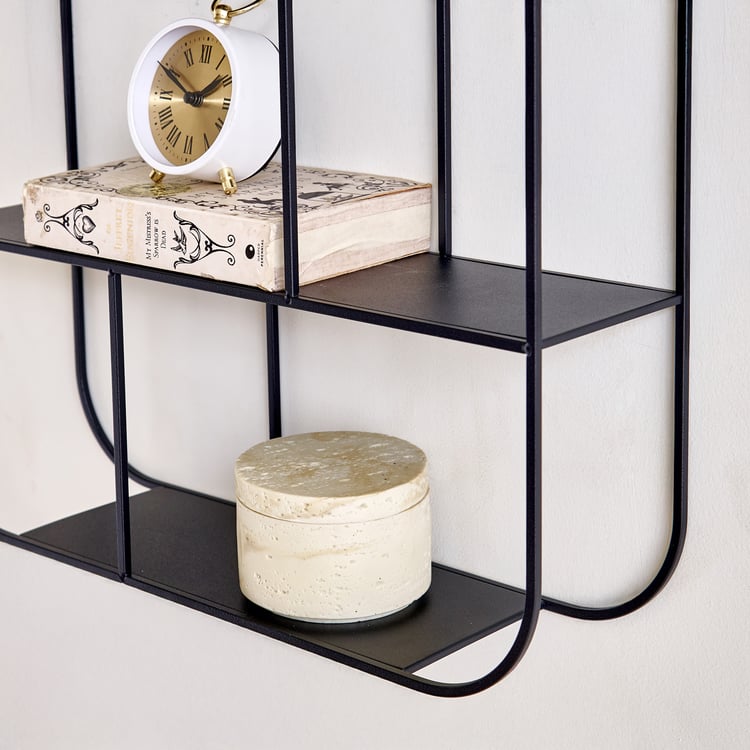 Pegasus Metal Wall Shelf - Black