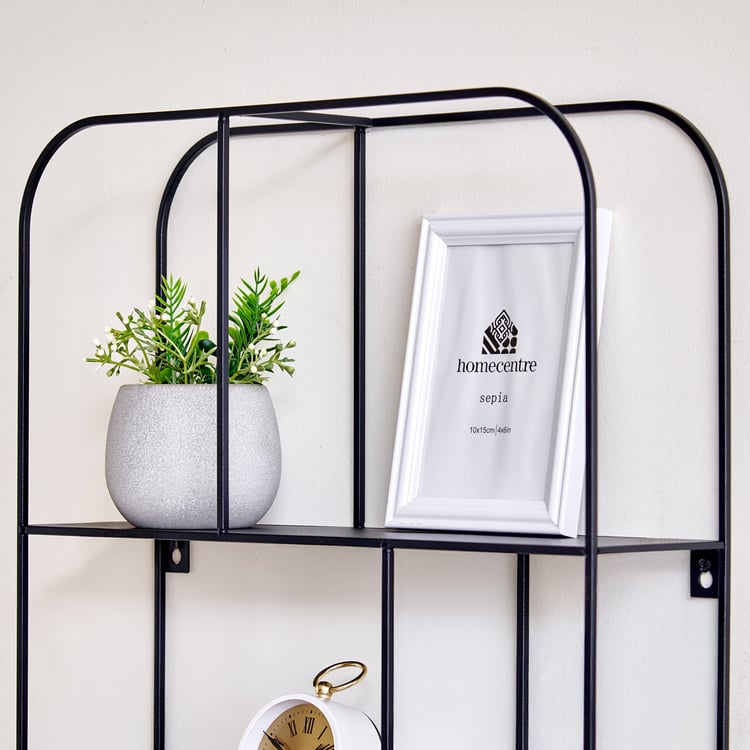 Pegasus Metal Wall Shelf - Black