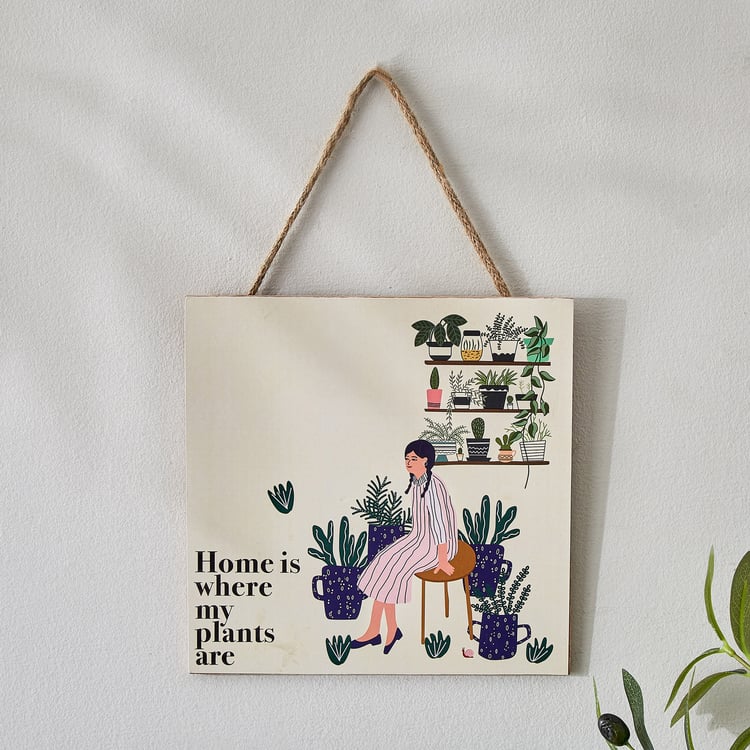 Garnet Interior Wooden Garden Quote Hanging Wall Accent