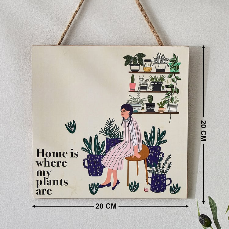 Garnet Interior Wooden Garden Quote Hanging Wall Accent