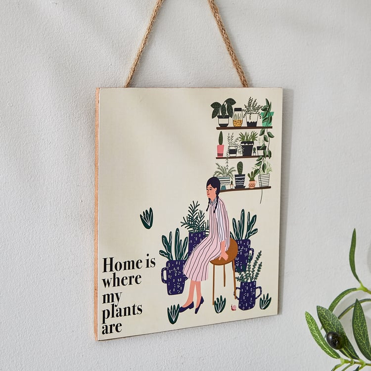 Garnet Interior Wooden Garden Quote Hanging Wall Accent