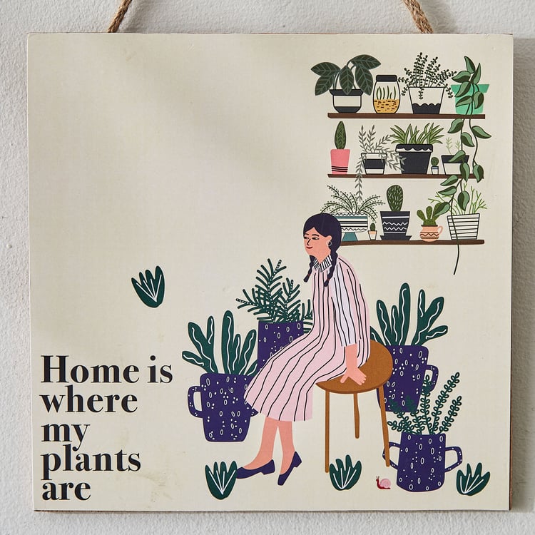 Garnet Interior Wooden Garden Quote Hanging Wall Accent