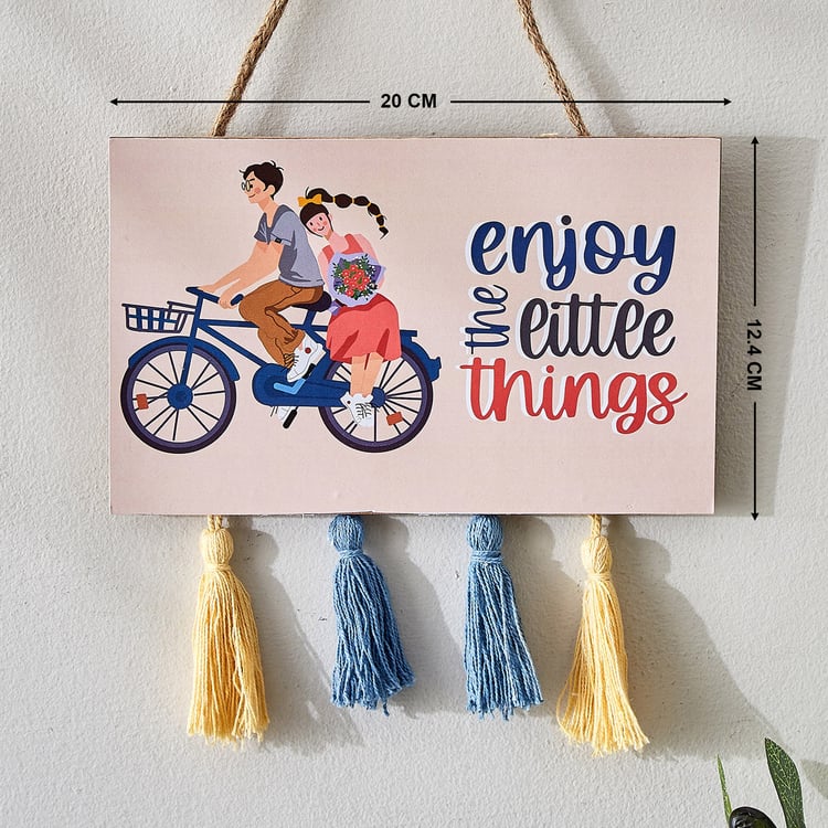 Garnet Interior Wooden Couple Hanging Wall Accent